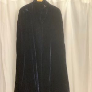Velvet cape midnight blue